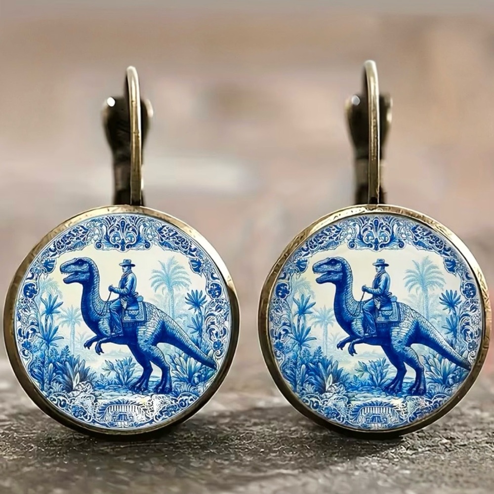 T-Rex Rider - Earrings🦖 - Picture 3 of 3